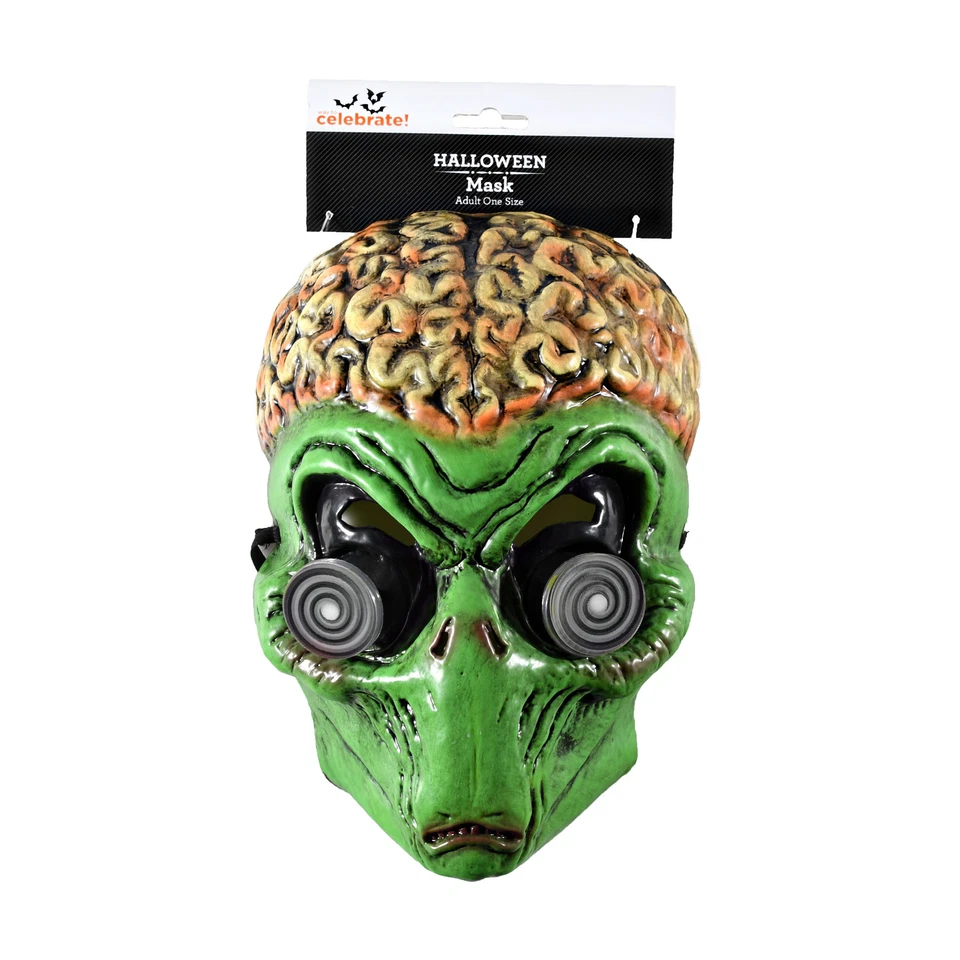 Hypno Alien Mask Halloween Costume Accessory For Adult One Size Way To Celebrate - Image 1 of 1