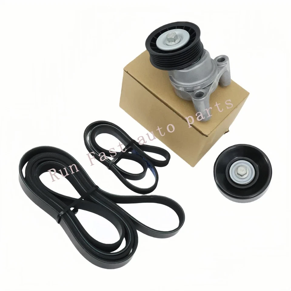 Serpentine Belt Tensioner Pulley Kit Fit Chevrolet Silverado 1500 2009-2013 Foto 1 de 4