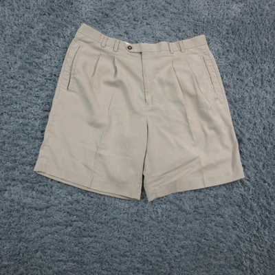 Pantalones Cortos Cutter & Buck Para Hombres 38 Plisados Delanteros Vestido Golf Clásico 36x8.5* Foto 1 de 4