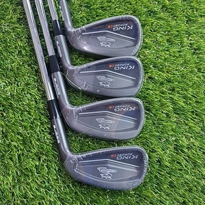 Cobra King Forged CB Black Iron Set 7-PW KBS Tour 120 Stiff *BRAND NEW* - Picture 1 of 5