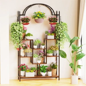 Large Indoor Plant Stand Bonsai Pots Display Rack For Garden Balcony Living Room - Picture 1 of 12