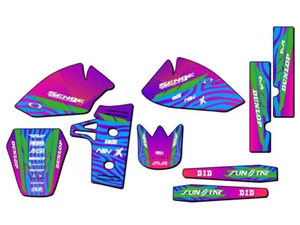1985-2004 KX 60 TIGRE Pink Senge Graphics Kit Compatible with Kawasaki - Picture 1 of 10