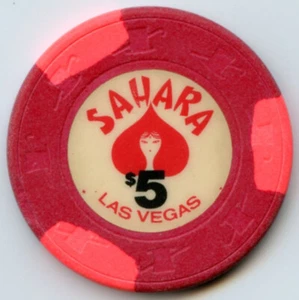 5 $ Casino Chip aus der Sahara Las Vegas 1983 veraltet - Bild 1 von 2