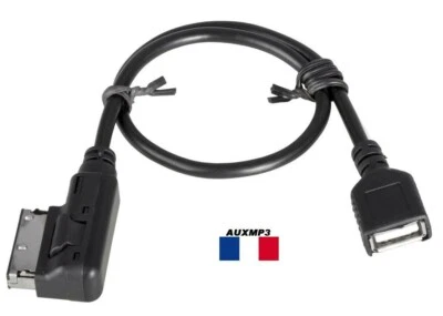 Cable auxiliaire aux adaptateur mp3 AMI USB pour AUDI A3 A4 A6 A8 Q5 Q7 lire USB - Photo 1/2