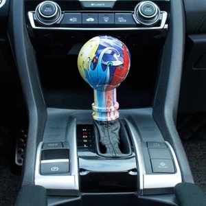 Universal Fit Manual/Automatic Graffiti Round Shape Car Gear Shift Knob  - Picture 1 of 6