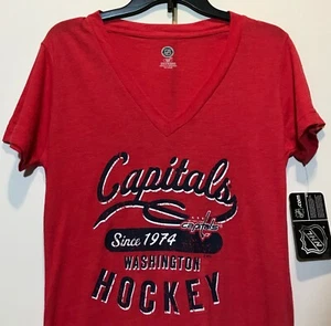 New Washington Capitals Juniors or Petite Women's T-shirt Size Medium Tee Shirt - Imagen 1 de 5