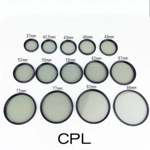 37-86mm Ultra-thin CPL Polarizing Filter camera filter lens Canon Nikon cameras - Picture 1 of 6