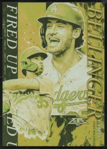 2021 Topps Fire CODY BELLINGER "GOLD MINTED FIRED UP" Foil Insert Card #FIU-8 - Picture 1 of 1