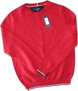 Tommy Hilfiger Hombre SUÉTER CUELLO REDONDO (XL, ROJO) - Imagen 1 de 2