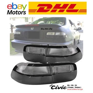 Smoke White Rear Tail Light Lamp Fit For Honda Civic Sedan Coupe 1992-95 EG9 DHL - Imagen 1 de 9