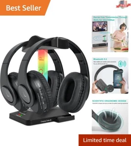 Premium Over-Ear Bluetooth Headphones for Home Entertainment - Set of Two - Picture 1 of 9