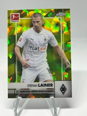 2020-21 Topps Chrome Bundesliga Sapphire Stefan Lainer Yellow Refractor /99 #78 - Image 1 of 2