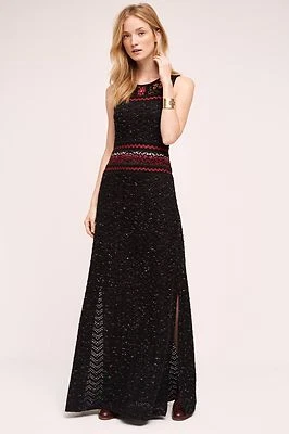 NWT ANTHROPOLOGIE ROWAN HAND-KNIT MAXI DRESS by CECILIA PRADO XS - Image 1 of 4