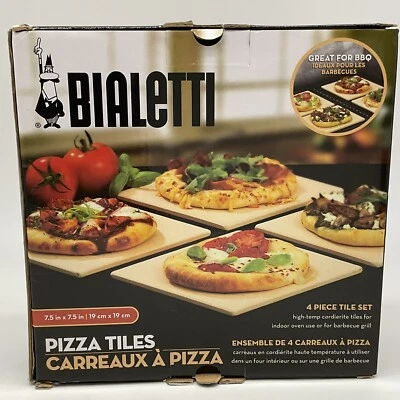 Juego de 4 azulejos para pizza Bialetti nuevos en caja Foto 1 de 4