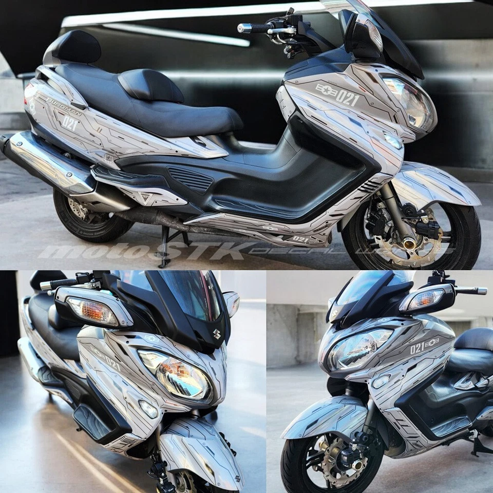 铃木 Burgman650 摩托车贴纸贴花战斗机图形套装 — 第 1/4 张图片