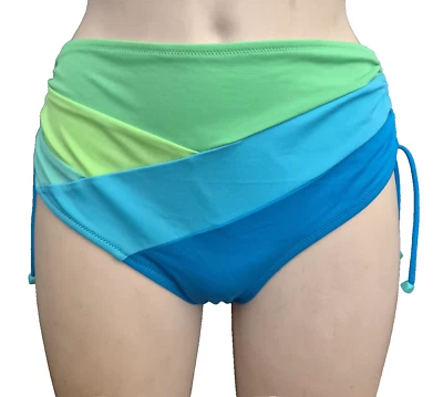 Lidea 402 Swim Damen Bikini Slip Gr.48 3XL  Badeslip Justierbar in Blau - Bild 1 von 4