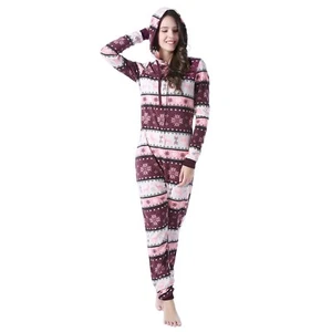 Rh Women's Jumpsuit Hooded Unisex One Piece PJ' Zip-Up Adult Playsuit RHW2787 - Picture 1 of 9