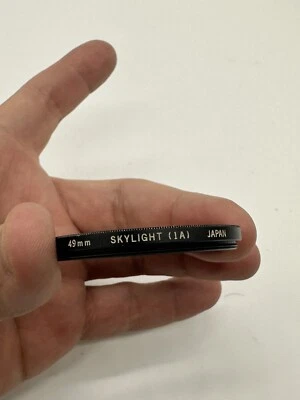 GENUINE ORIGINAL VIVITAR SKYLIGHT 1A 49mm SCREW in OPTICAL GLASS FILTER JAPAN - Image 1 of 4