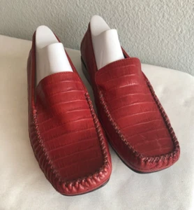 SOFTSPOTS TRU MOCS HEPBURN 10 M BROWN LEATHER DRIVING MOCS LOAFERS FLATS SHOES - Picture 1 of 7