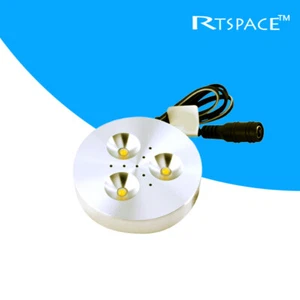 12pcs/lot DC 12v 3W LED Puck/under Cabinet Light,LED spotlight - Picture 1 of 5
