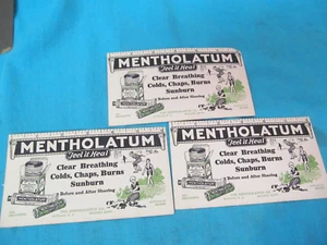 3 NEUE ALTE LAGER MENTHOLATUN TINTENBLOTTER - Bild 1 von 2