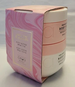 2 pack Ciroa Body - Pink Rose & Oat Milk -Body Butter & Scrub Set Repair Hydrate - Picture 1 of 11