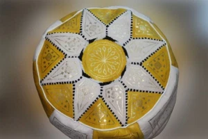 Orientalische Sitzkissen* Pouf * Bodenkissen Kissen Hocker Sitzpouf Echtleder - Bild 1 von 16