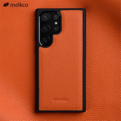 Funda Trasera Original Melkco Cuero Genuino para Samsung Galaxy S23 Ultra S23 Foto 1 de 4