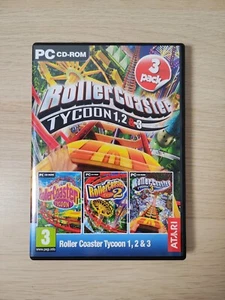 Rollercoaster Tycoon 1, 2 & 3 Multi Pack | PC CD | Vintage | Retro - Picture 1 of 3