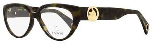 Lanvin LNV2600 Cat Eye Eyeglasses 317 Green Havana 55mm - Imagen 1 de 2
