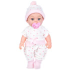 Au 12 Inch Blank Vinyl Doll Fashion Dress Up Blank Newborn Baby Doll With Pacifi