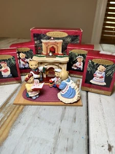 Hallmark Keepsake THE BEARINGERS OF VICTORIA CIRCLE Complete Set Boxed 1993 - Picture 1 of 19
