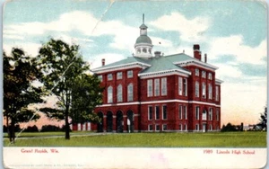 LINCOLN HIGH SCHOOL Grand Rapids, Wisconsin WI - Postcard - Picture 1 of 2