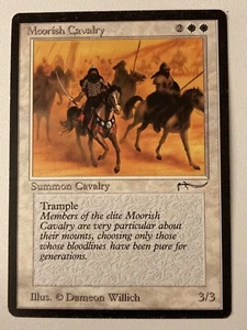 Magic the Gathering MTG Arabian Nights Moorish Cavalry MP (Beta Bob) - Picture 1 of 2