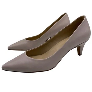 Naturalizer Womens Shoes Beverly Pumps 10.5 Beige Leather Kitten Heel Point Toe - Picture 1 of 14