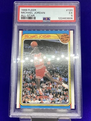 1988 Fleer #120 迈克尔·乔丹 PSA 5 EX. 名人堂公牛看起来更好,下级 -806 — 第 1/4 张图片