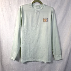 Billabong Badeshirt Herren Gr. L Grün Langarm Rash Guard UPF 50 Loose Fit - Bild 1 von 10