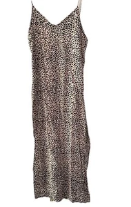 Vestido midi sin mangas Motel Rocks para mujer estampado animal pequeño fiesta cóctel mafia esposa - Imagen 1 de 12