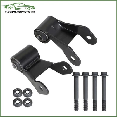 722-029 Leaf Spring Rearward Shackle Bracket Kit ×2 For GMC For Chevrolet 99-13 Foto 1 de 4