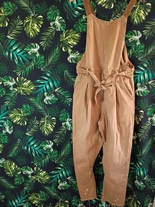 Free People Nobody Fool Harem Jumper Khaki Sands Size SP - Picture 1 of 10