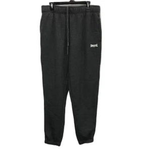 Lonsdale Dark Grey Cotton Blend Fleece Track Pants Sweatpants Mens Size XL - Picture 1 of 4