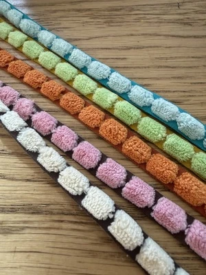 3/8" CHENILLE/CENTER DOT Ribbon- May Arts -10 Yards - Image 1 of 3