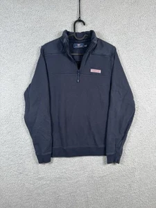 Vineyard Vines Pullover Youth Size XL(18) Navy Blue Quarter-Zip Nautical Coastal - Picture 1 of 7
