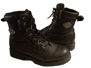 Harley-Davidson Men's Landry 6-Inch Motorcycle Boots D93706 (Black, 10) Beautifu - Picture 1 of 6