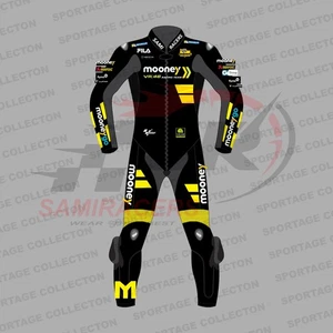 Cowhide Luca Marini Mooney Motorcycle/Motorbike Biker's Leather Racing Suit - Picture 1 of 4