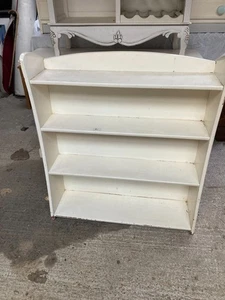 Estantería estantería de madera pintada blanca vintage Remploy 76 cm de ancho x 89 cm de alto - Imagen 1 de 9