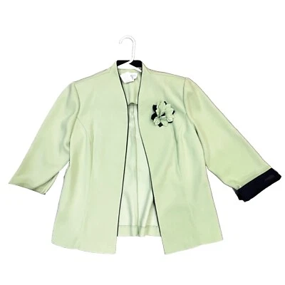 Женские брюки костюм Miss Dorby размер 10 зеленые 2 предмета классические - Изображение 1 из 4