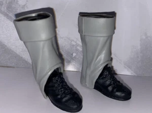 WWE Undertaker Black Boots Custom Fodder Accessory Mattel Jakks Figure Prop E1 - Picture 1 of 1