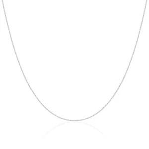9ct White Gold Singapore Chain 16 - 22 Inches - Picture 1 of 9