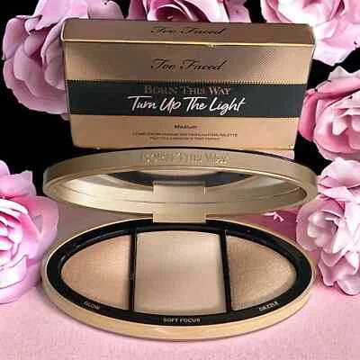 Too Faced Born This Way Turn up The Light Highlighting Palette -Medium New Boxed - Image 1 of 4